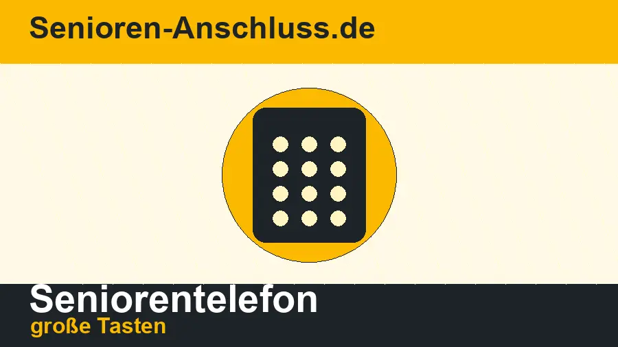 Seniorentelefon mit großen Tasten auswählen
